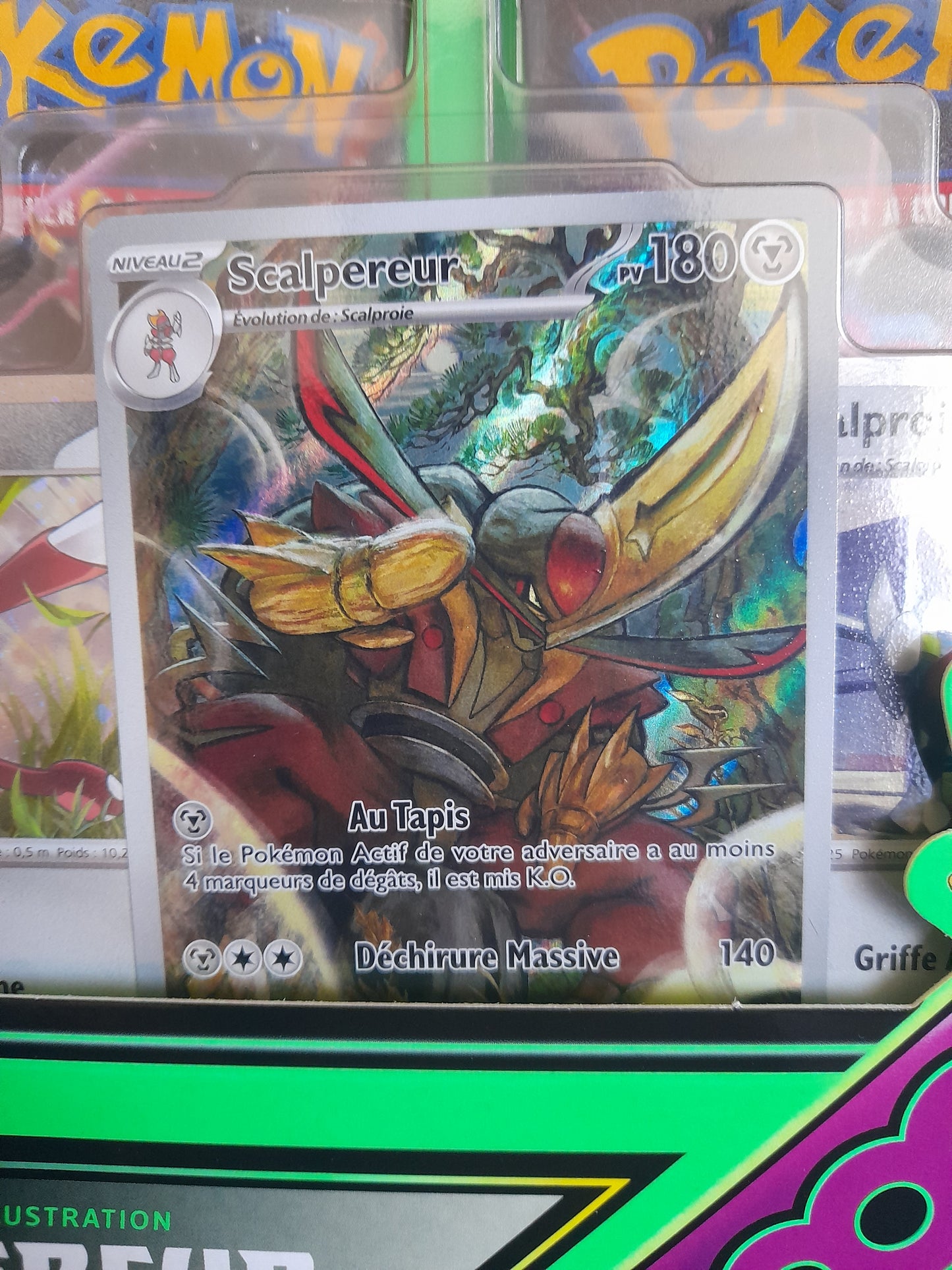 Pokemon - Coffret - 4 boosters EV6.5 Ecarlate et Violet - Fable Nébuleuse : Scalpereur le scalpeur originel