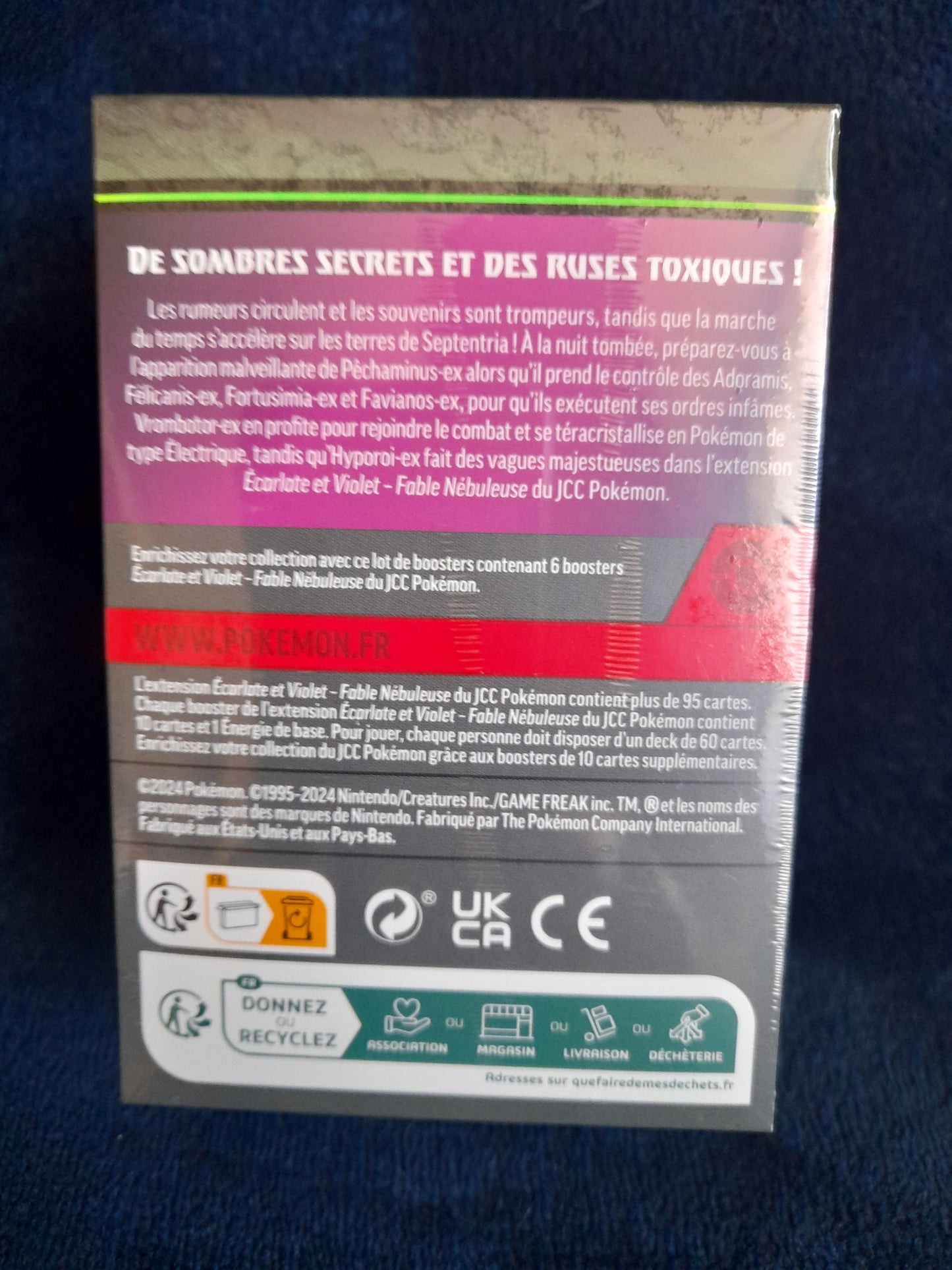 Pokemon bundle 6 boosters EV6.5 Ecarlate et Violet Fable Nébuleuse