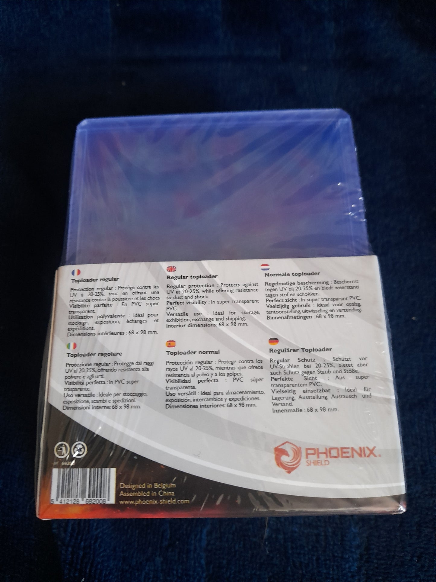 Phoenix Shield - Sleeves - Renforcées - Toploader - 3x4" Clear Regular - par 25