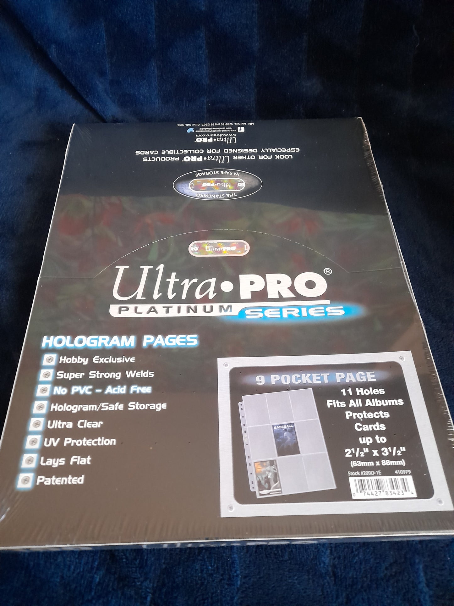 Ultra Pro - Classeur & Feuilles - par lot de 100 feuilles - 9 Cases - Haute Qualité - Platinium