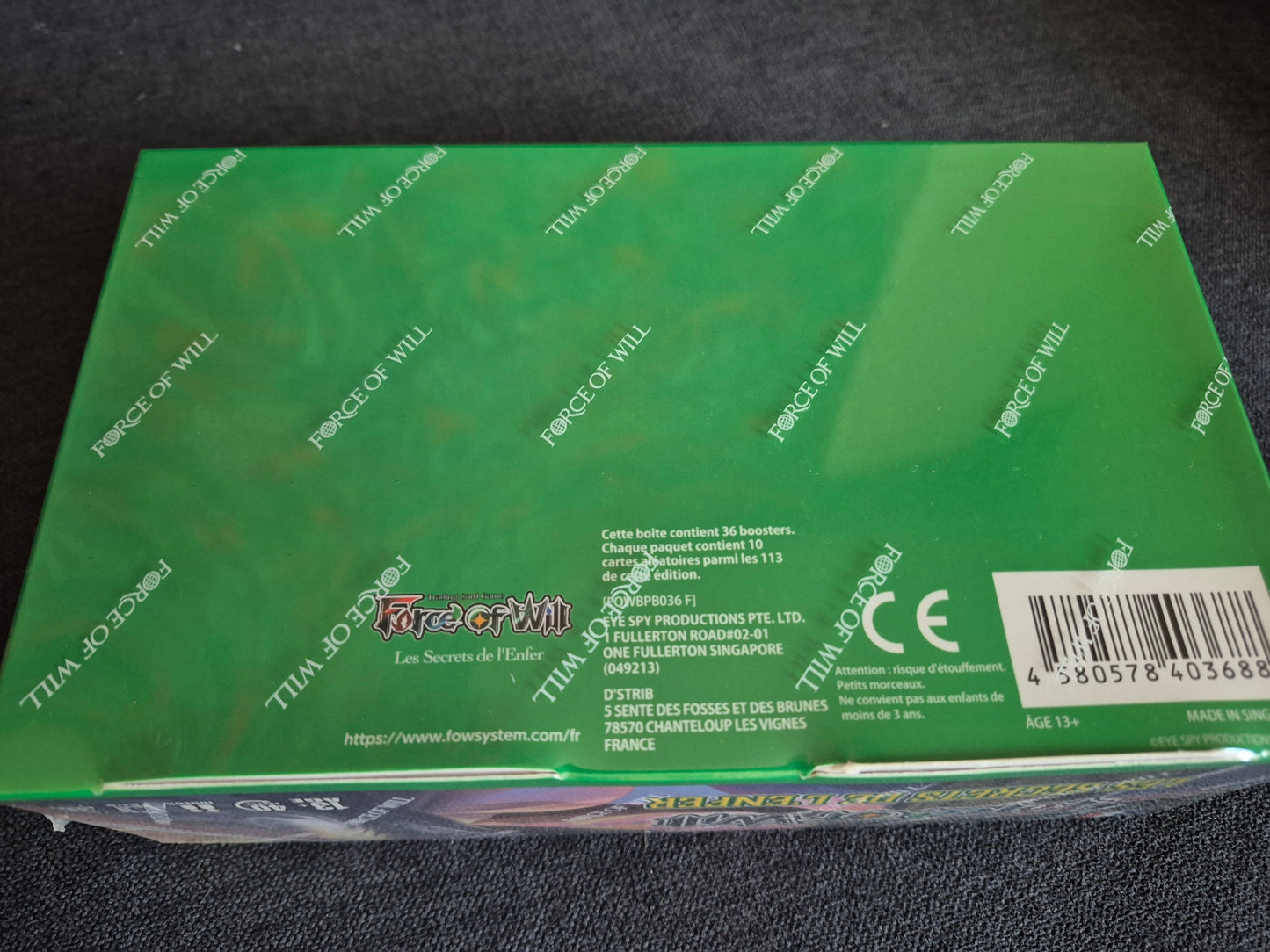 Force of Will display 36 Boosters H2 Cluster Héros Les Secrets de l Enfer Version Francaise