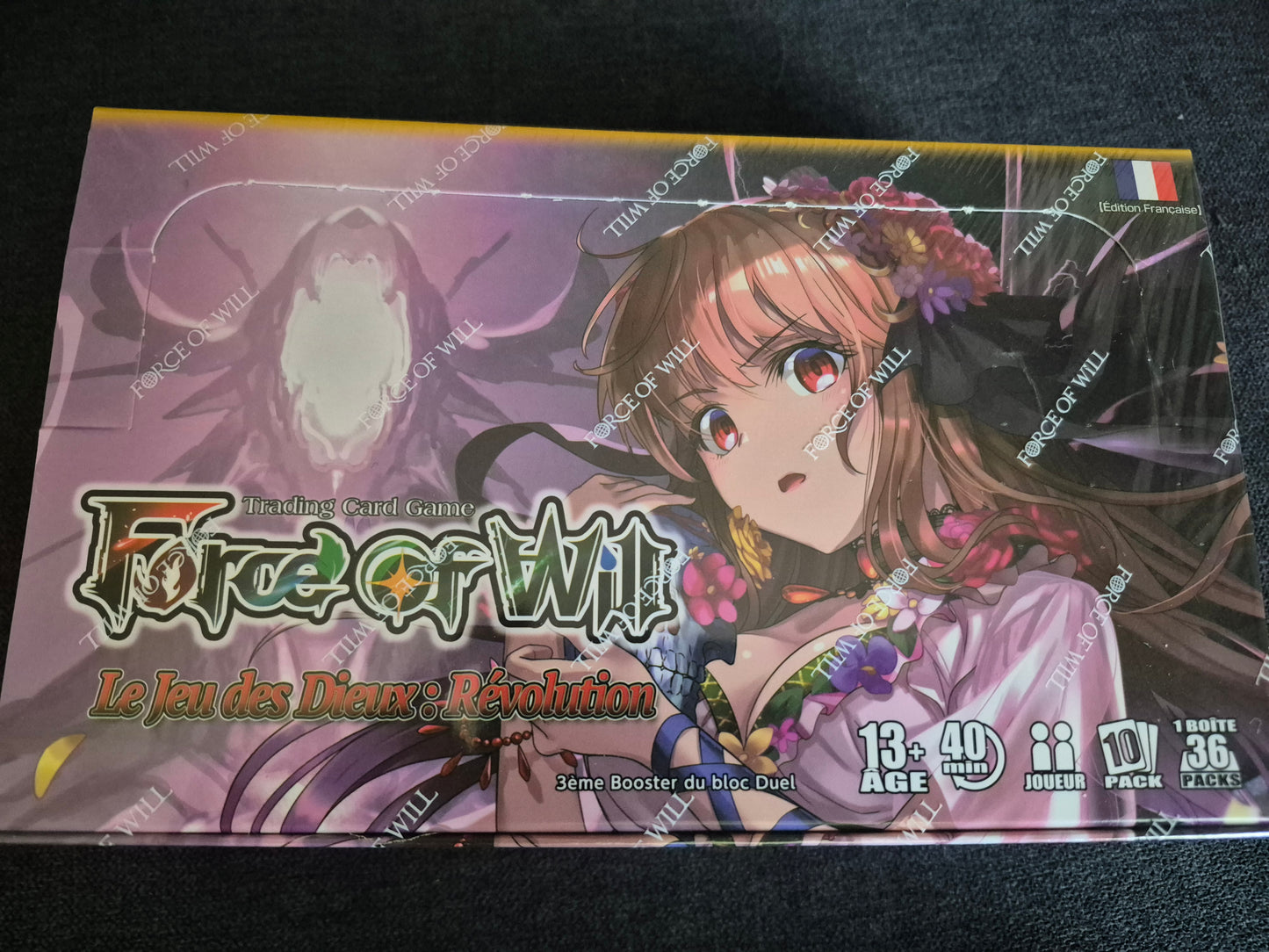 Force of Will display 36 Boosters D3 Cluster Duel 3 Le Jeu des Dieux Révolution Version Francaise