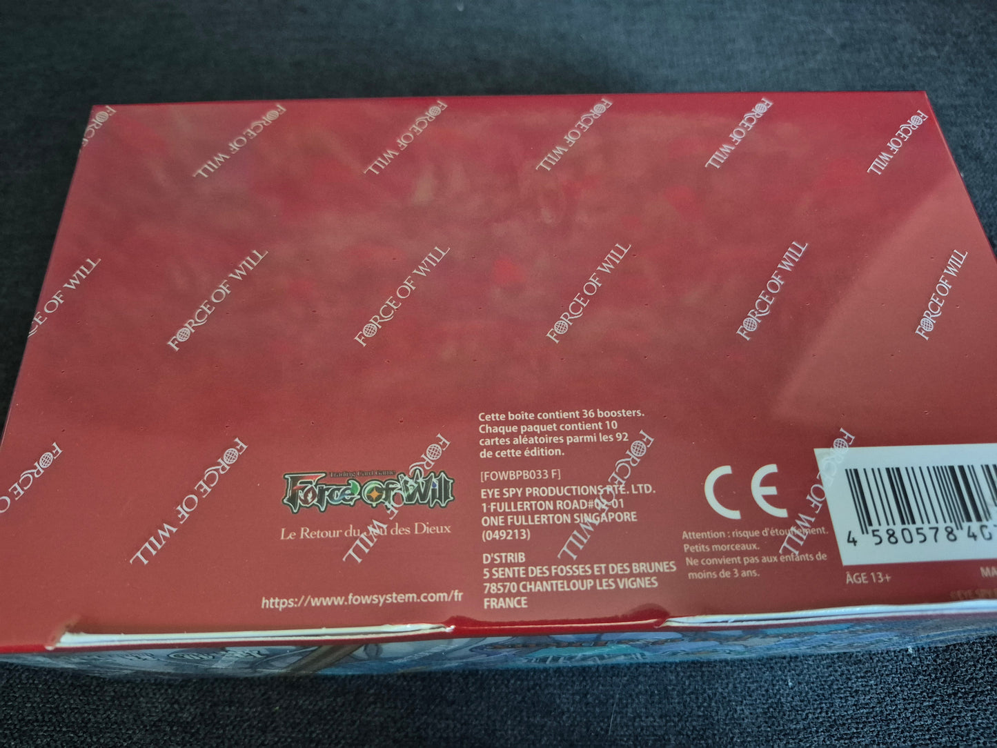 Force of Will display 36 Boosters D2 Cluster Duel 2 Le Retour du Jeu des Dieux Version Francaise