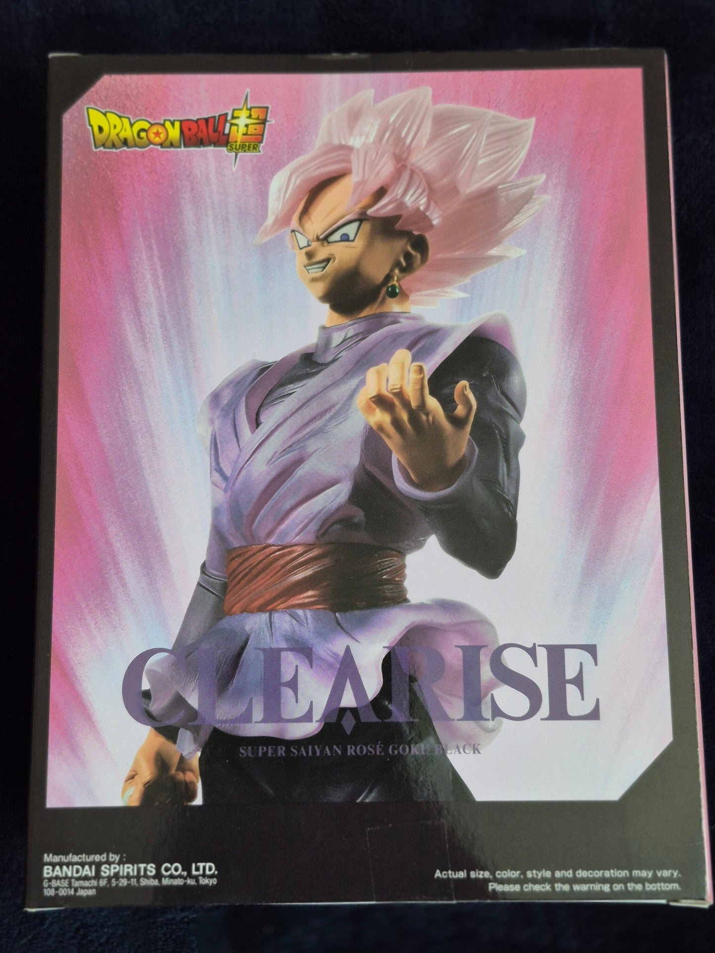 DRAGON BALL SUPER - CLEARISE FIGURE - SUPER SAIYAN ROSÉ GOKU BLACK