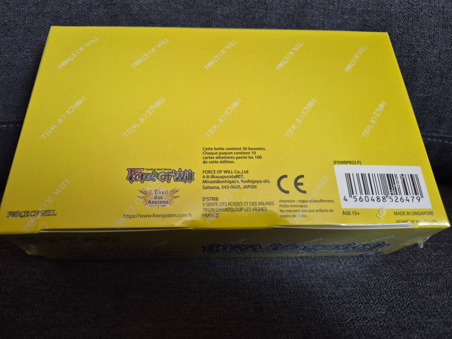 Force of Will display de 36 Boosters V3 Awakening of the Ancients L'Éveil des Anciens Version Francaise