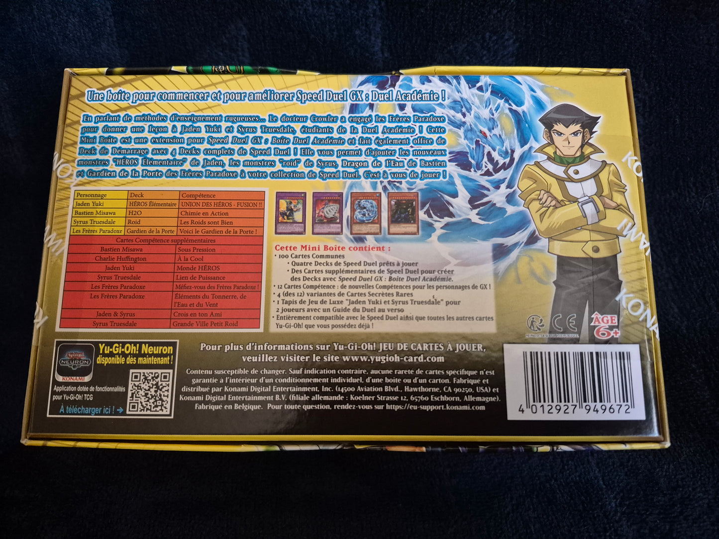 Yu-Gi-Oh! Konami Coffret Speed Duel GX Le Paradoxe des Partiels