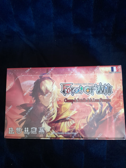 Force of Will - Boite de - 36 Boosters - H4 - Cluster Héros - Champ de Bataille de la Lune Pourpre - Version Francaise