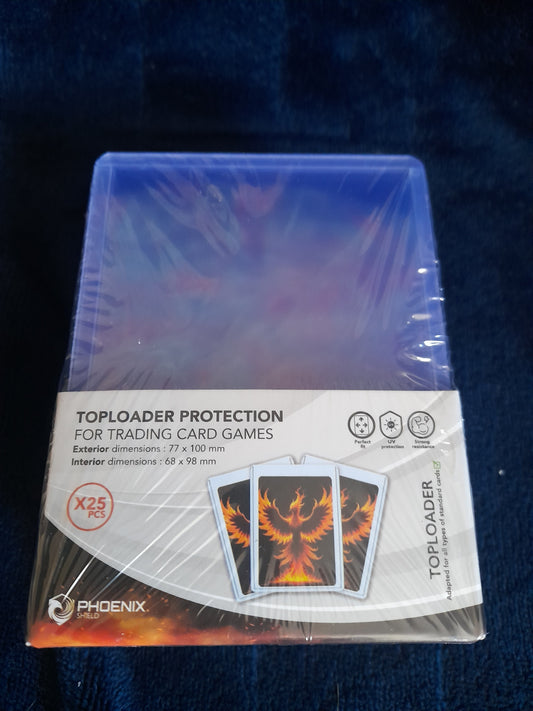 Phoenix Shield - Sleeves - Renforcées - Toploader - 3x4" Clear Regular - par 25