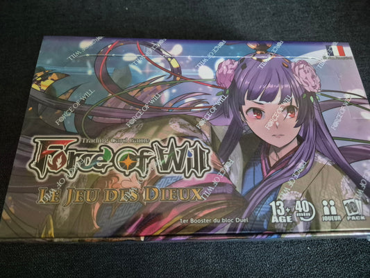 Force of Will display 36 Boosters D1 Cluster Duel 1 Le Jeu des Dieux Version Francaise