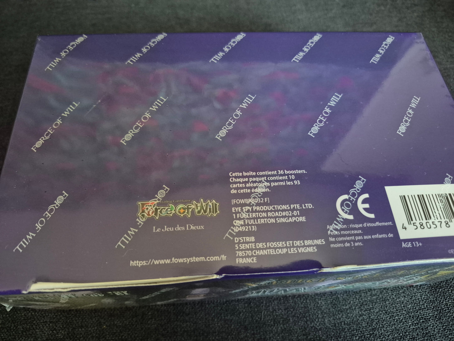 Force of Will display 36 Boosters D1 Cluster Duel 1 Le Jeu des Dieux Version Francaise